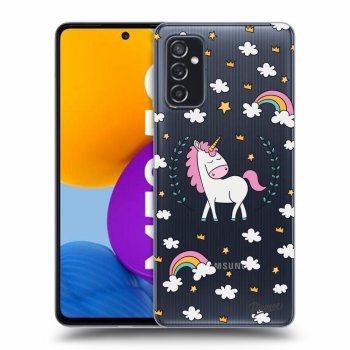 Picasee Samsung Galaxy M52 5G Hülle - Transparentes Silikon - Unicorn star heaven
