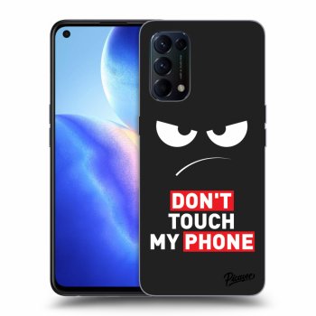 Picasee OPPO Reno 5 5G Hülle - Schwarzes Silikon - Angry Eyes - Transparent