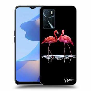 Hülle für OPPO A16 - Flamingos zu zweit