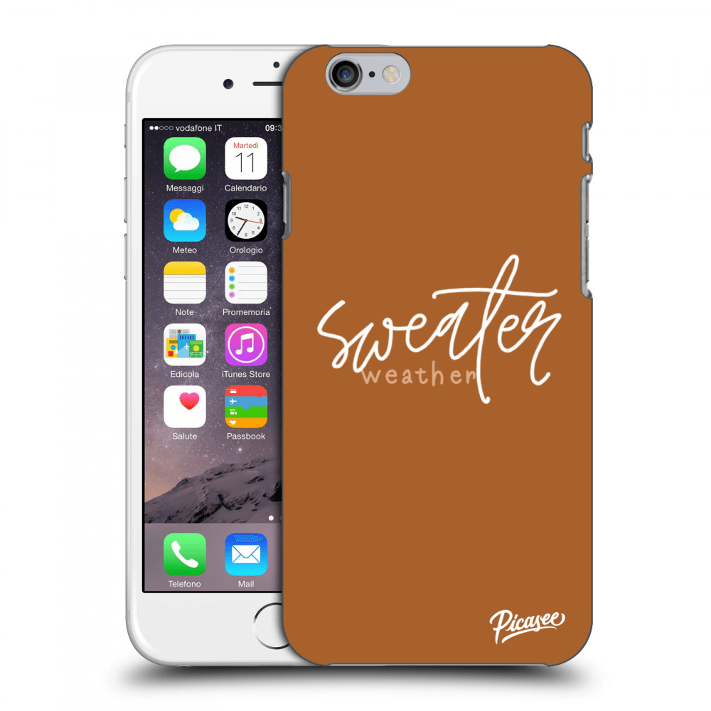 Picasee Apple iPhone 6/6S Hülle - Transparentes Silikon - Sweater weather