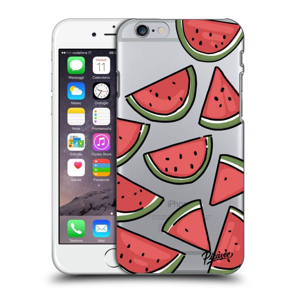 Picasee Apple iPhone 6/6S Hülle - Transparentes Silikon - Melone