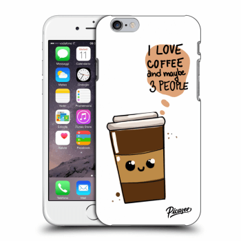 Picasee Apple iPhone 6/6S Hülle - Schwarzes Silikon - Cute coffee