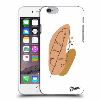 Picasee Apple iPhone 6/6S Hülle - Transparenter Kunststoff - Feather brown