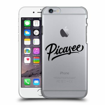Picasee Apple iPhone 6/6S Hülle - Transparentes Silikon - Picasee - black