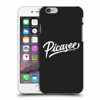 Picasee Apple iPhone 6/6S Hülle - Schwarzes Silikon - Picasee - White