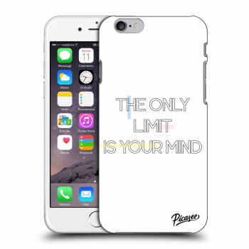 Picasee Apple iPhone 6/6S Hülle - Transparenter Kunststoff - The only limit is your mind