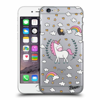 Picasee Apple iPhone 6/6S Hülle - Transparentes Silikon - Unicorn star heaven