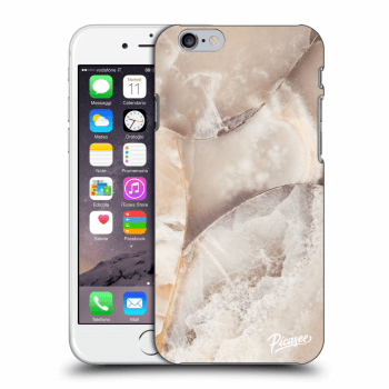 Picasee Apple iPhone 6/6S Hülle - Transparentes Silikon - Cream marble