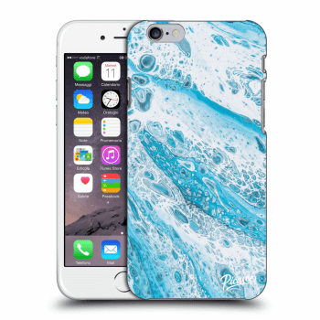 Picasee Apple iPhone 6/6S Hülle - Milchiges Silikon - Blue liquid