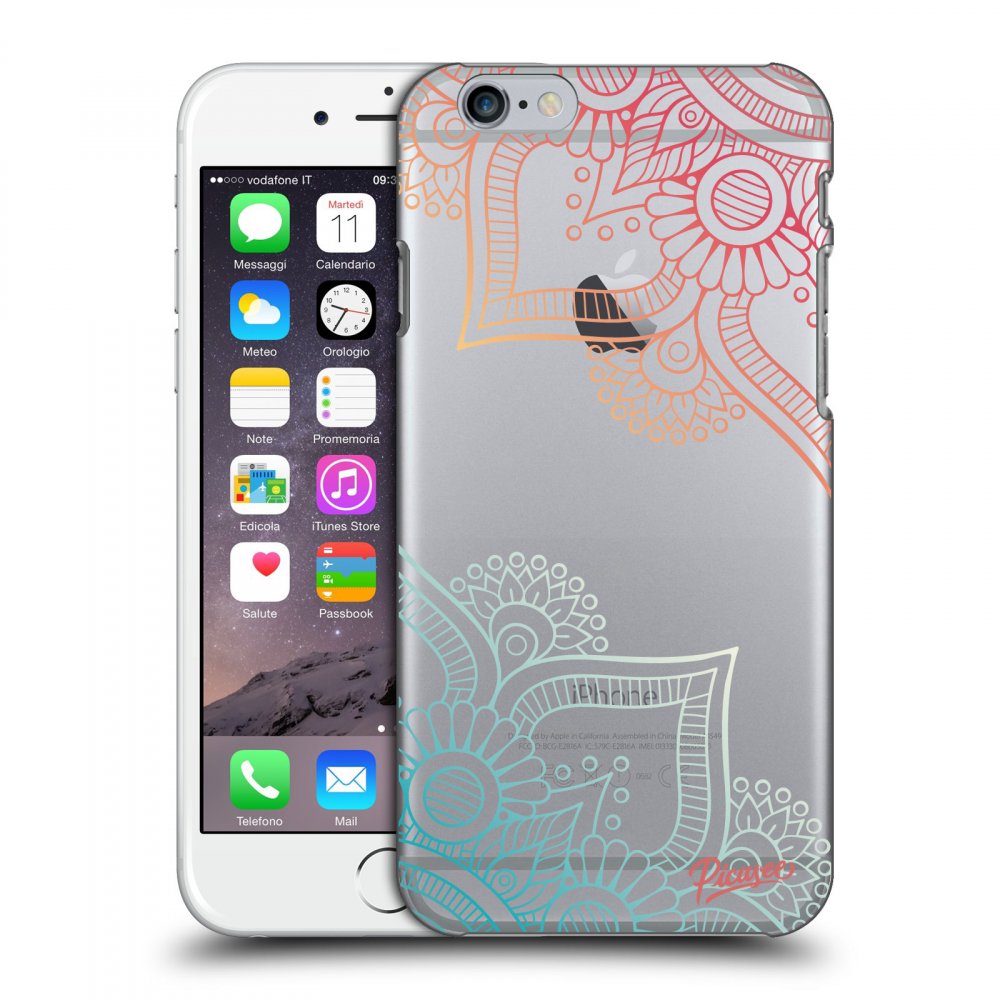 Picasee Apple iPhone 6/6S Hülle - Transparentes Silikon - Flowers pattern