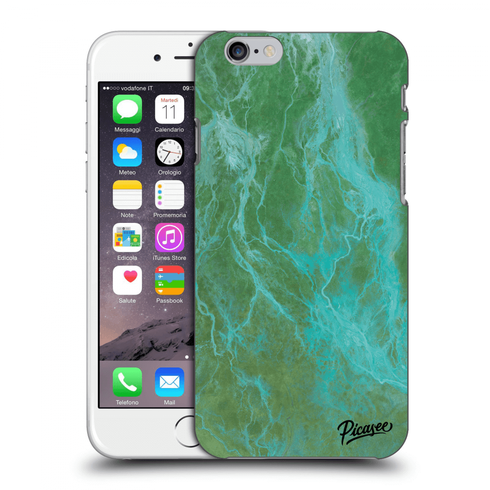 Picasee ULTIMATE CASE für Apple iPhone 6/6S - Green marble