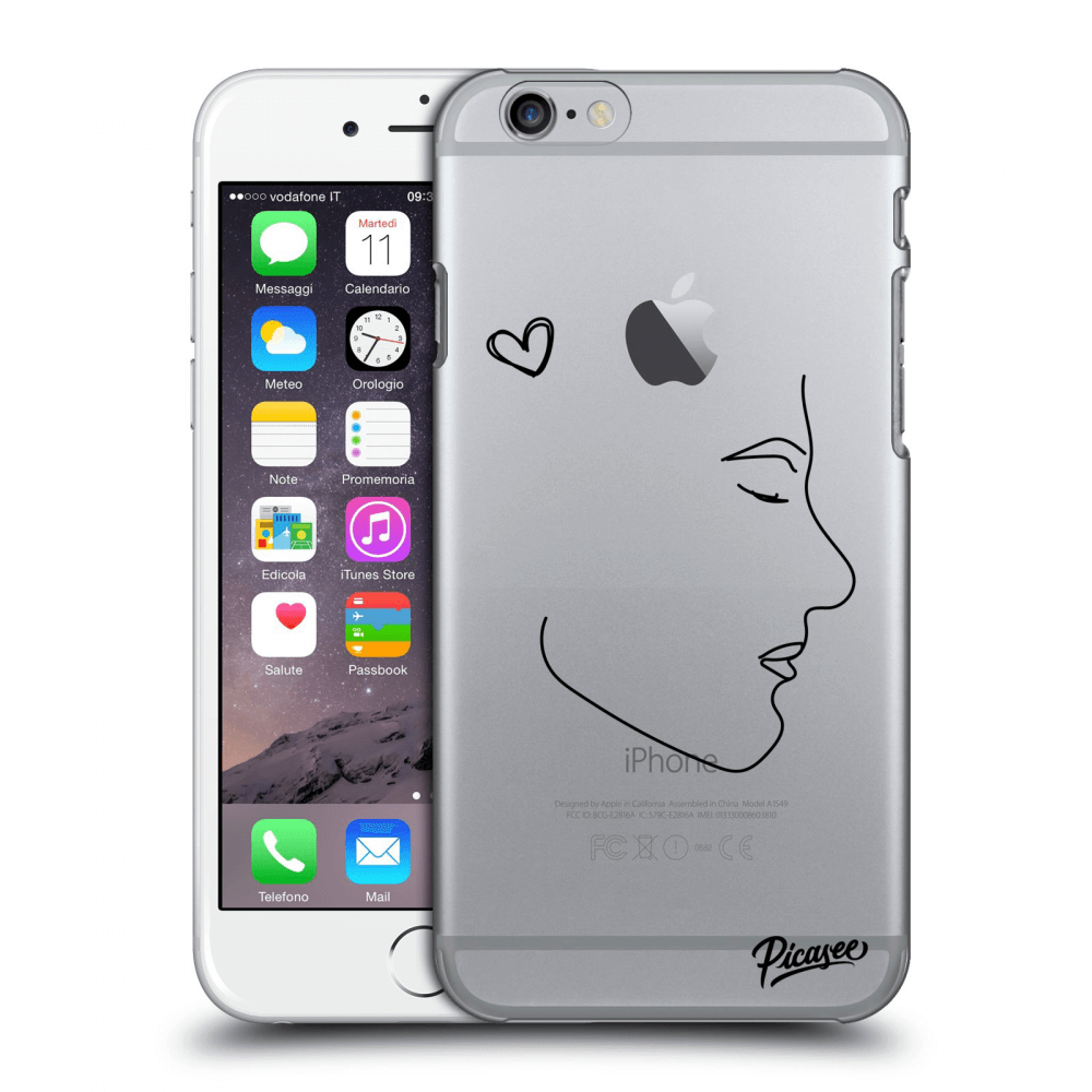 Picasee Apple iPhone 6/6S Hülle - Transparentes Silikon - Couple boy