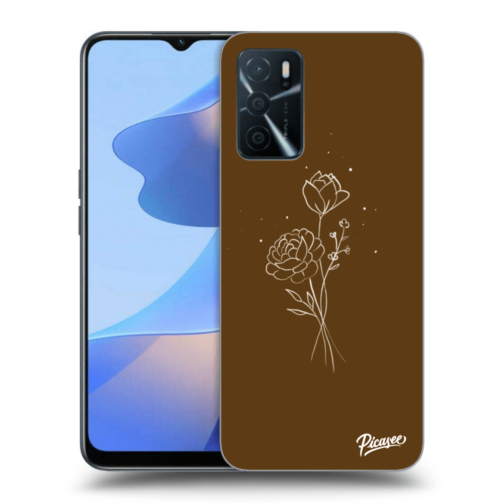 Picasee ULTIMATE CASE für OPPO A16s - Brown flowers