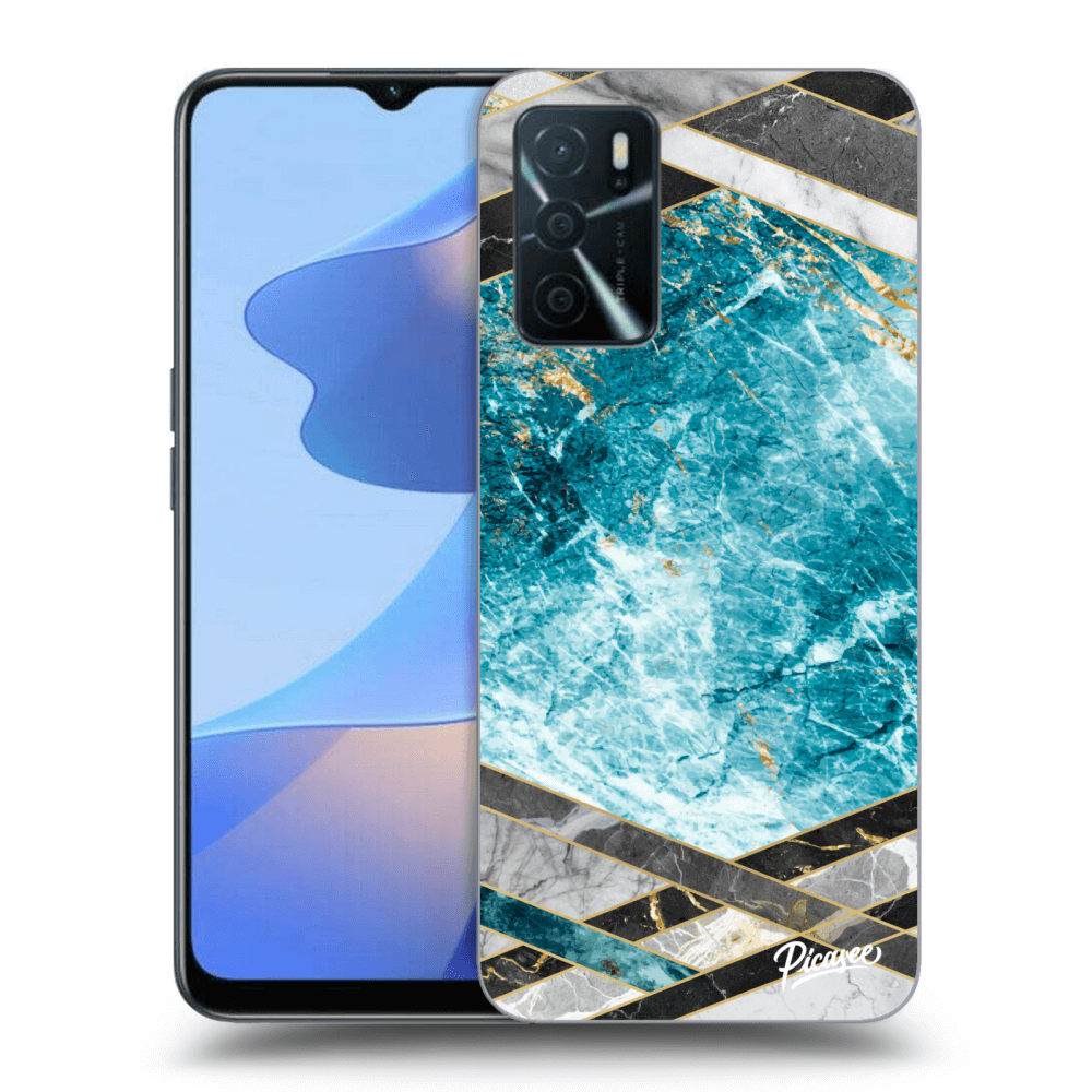 Picasee ULTIMATE CASE für OPPO A16s - Blue geometry