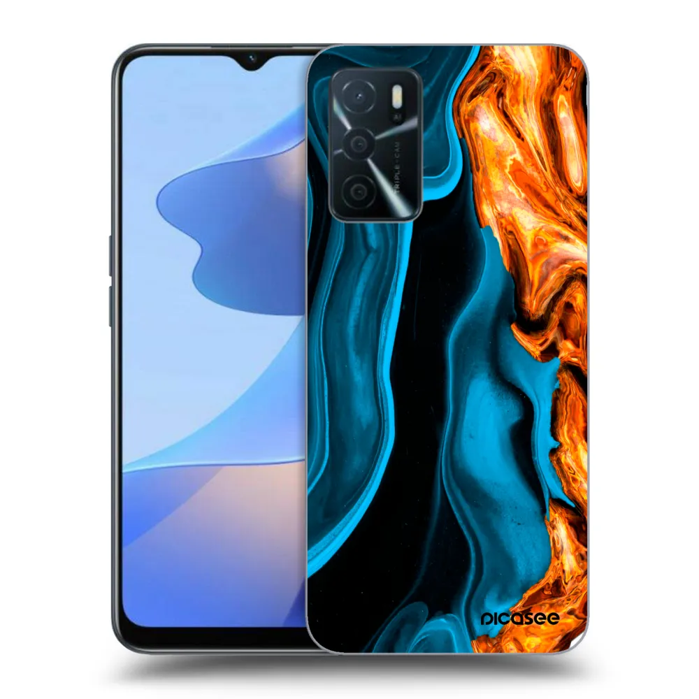 Picasee ULTIMATE CASE für OPPO A16s - Gold blue