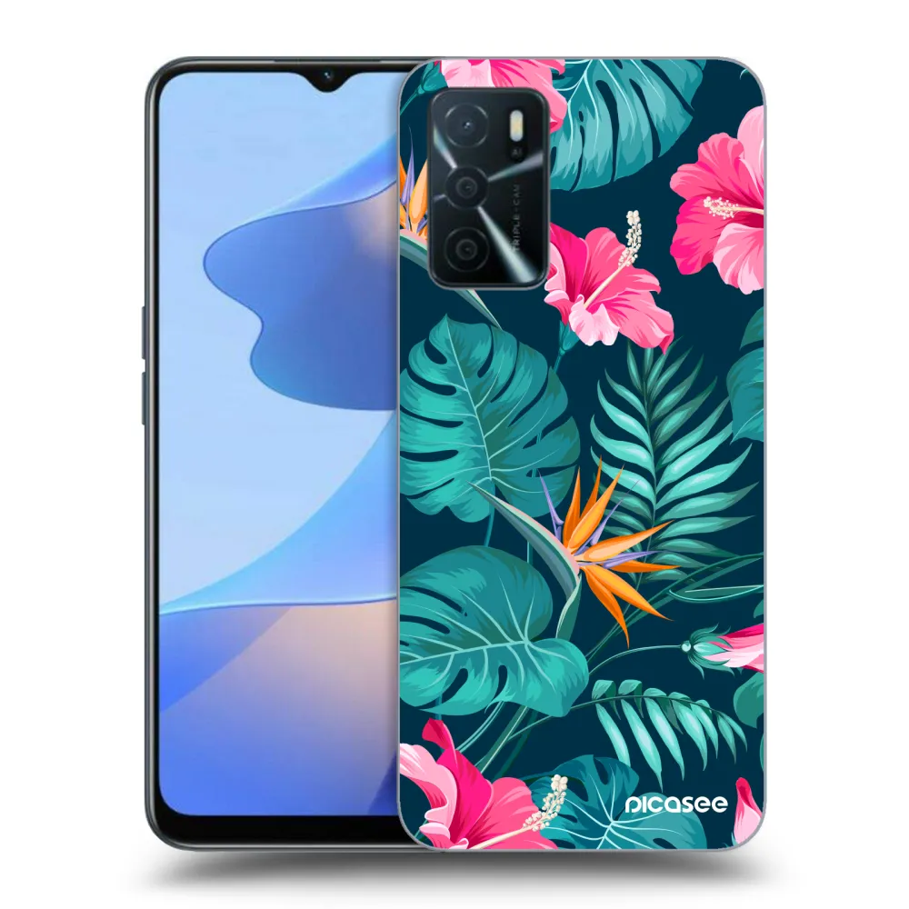 Picasee ULTIMATE CASE für OPPO A16s - Pink Monstera