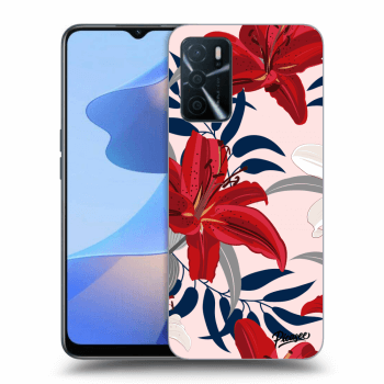 Hülle für OPPO A16s - Red Lily