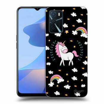 Hülle für OPPO A16s - Einhorn Sternenhimmel