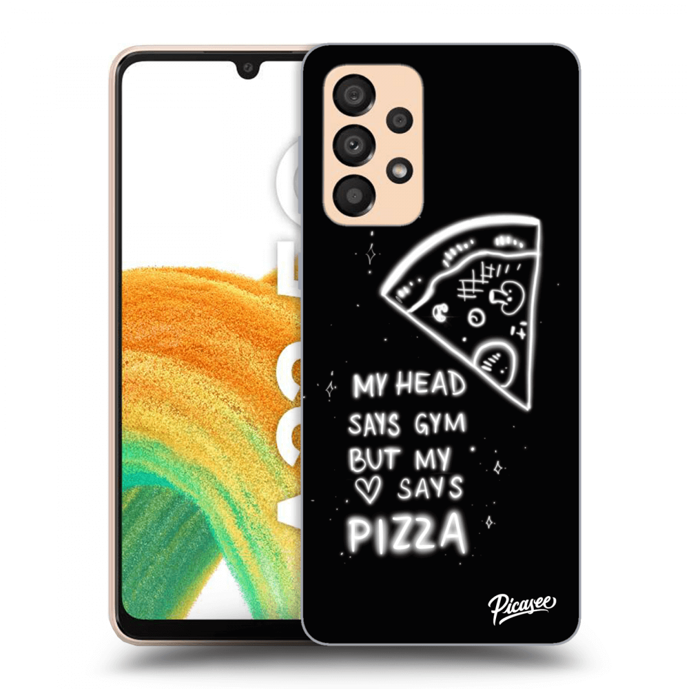 Picasee Samsung Galaxy A33 5G A336 Hülle - Schwarzes Silikon - Pizza