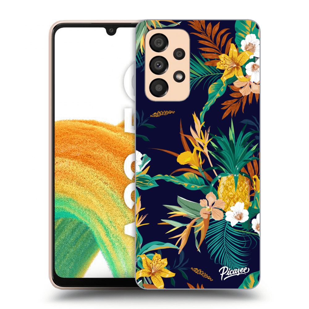 Picasee Samsung Galaxy A33 5G A336 Hülle - Transparentes Silikon - Pineapple Color
