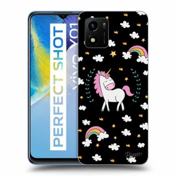 Hülle für Vivo Y01 - Einhorn Sternenhimmel