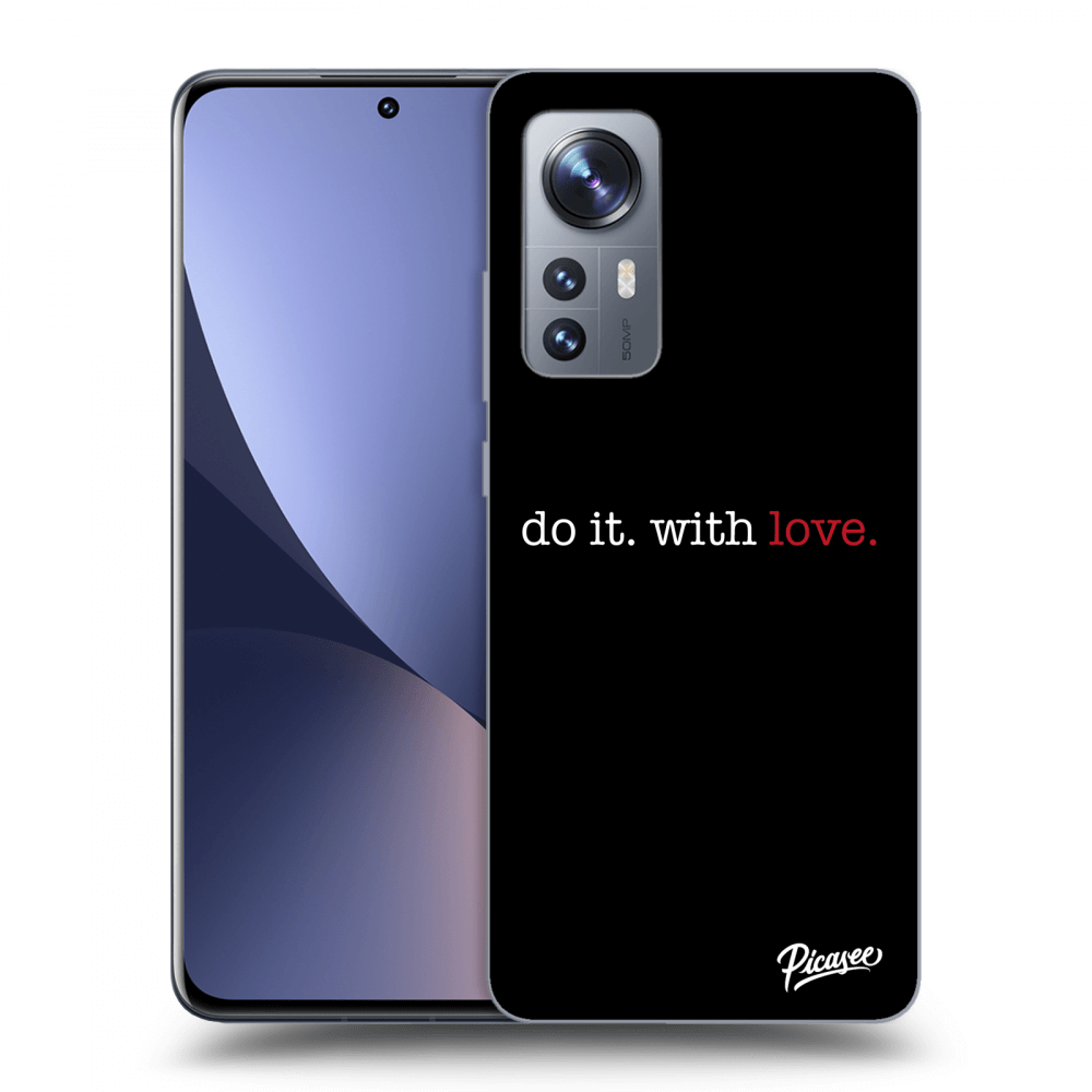Picasee Xiaomi 12X Hülle - Schwarzes Silikon - Do it. With love.