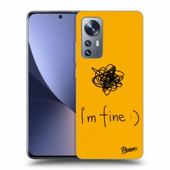 Picasee Xiaomi 12X Hülle - Schwarzes Silikon - I am fine