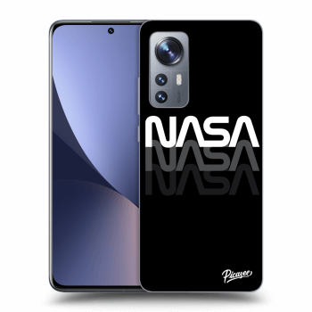 Picasee Xiaomi 12X Hülle - Schwarzes Silikon - NASA Triple