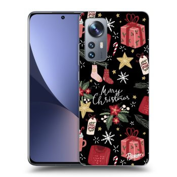 Picasee Xiaomi 12X Hülle - Schwarzes Silikon - Christmas