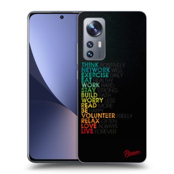 Picasee Xiaomi 12X Hülle - Schwarzes Silikon - Motto life