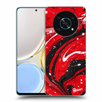 Picasee Honor Magic4 Lite 5G Hülle - Schwarzes Silikon - Red black