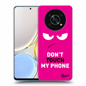 Picasee Honor Magic4 Lite 5G Hülle - Schwarzes Silikon - Angry Eyes - Pink