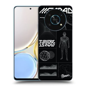 Picasee Honor Magic4 Lite 5G Hülle - Transparentes Silikon - BLACK BODY