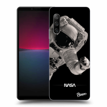 Picasee Sony Xperia 10 IV 5G Hülle - Schwarzes Silikon - Astronaut Big