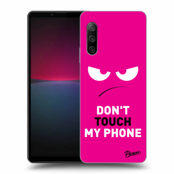Picasee Sony Xperia 10 IV 5G Hülle - Transparentes Silikon - Angry Eyes - Pink