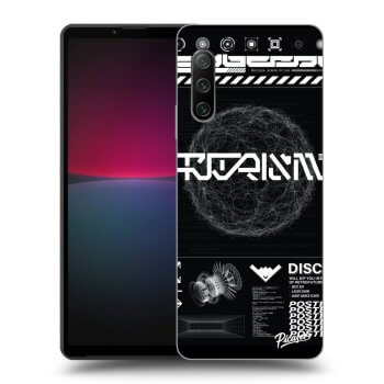 Picasee Sony Xperia 10 IV 5G Hülle - Transparentes Silikon - BLACK DISCO