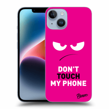 Picasee Apple iPhone 14 Hülle - Transparentes Silikon - Angry Eyes - Pink