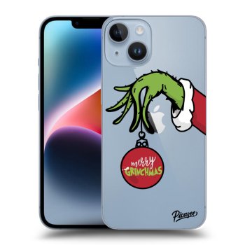 Picasee Apple iPhone 14 Hülle - Transparentes Silikon - Grinch