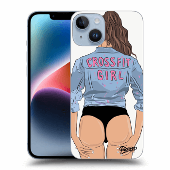 Picasee Apple iPhone 14 Hülle - Schwarzes Silikon - Crossfit girl - nickynellow