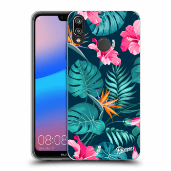 Hülle für Huawei P20 Lite - Pink Monstera