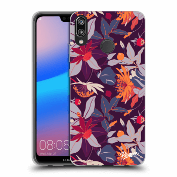 Hülle für Huawei P20 Lite - Purple Leaf