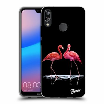 Hülle für Huawei P20 Lite - Flamingos zu zweit