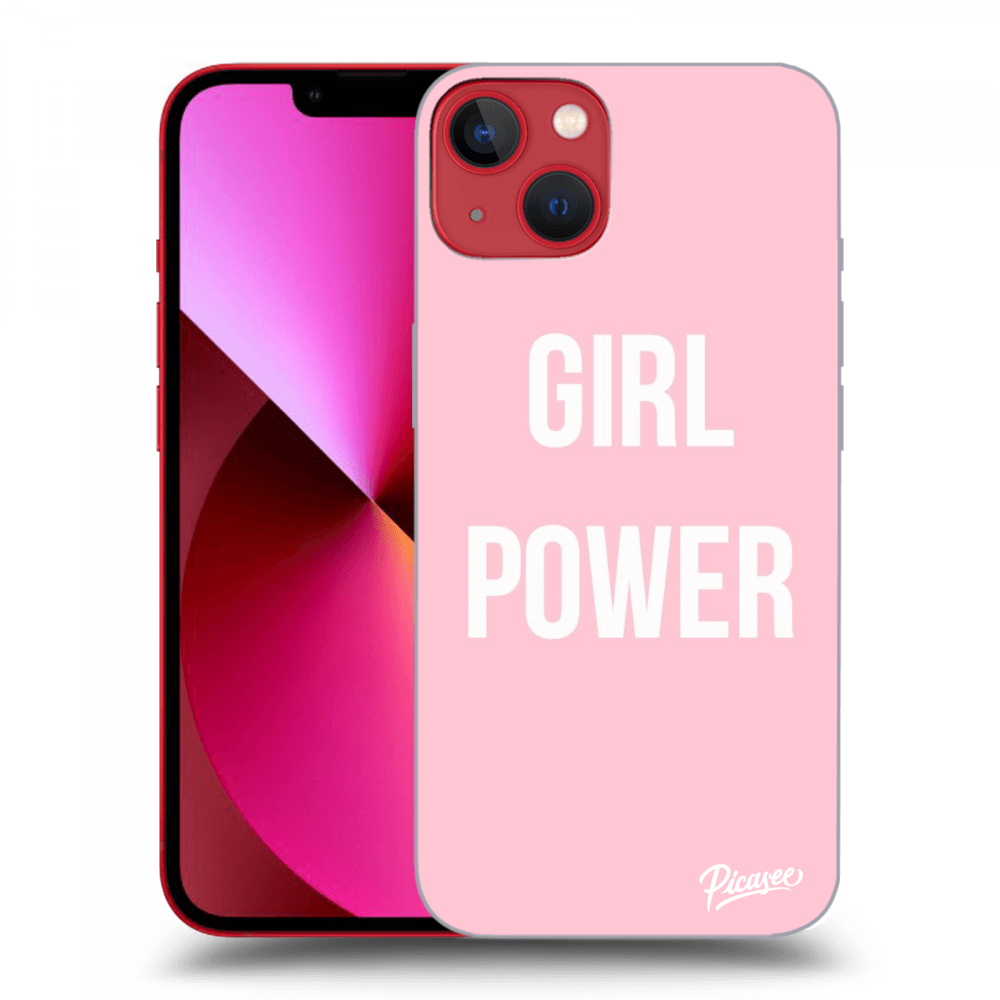 Picasee Apple iPhone 14 Plus Hülle - Schwarzes Silikon - Girl power