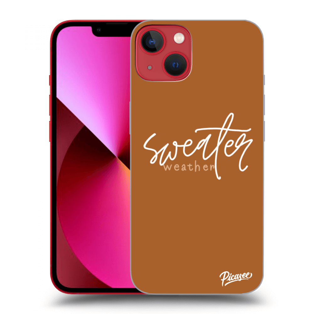 Picasee Apple iPhone 14 Plus Hülle - Transparentes Silikon - Sweater weather