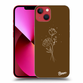Picasee ULTIMATE CASE MagSafe für Apple iPhone 14 Plus - Brown flowers