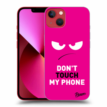 Picasee Apple iPhone 14 Plus Hülle - Schwarzes Silikon - Angry Eyes - Pink