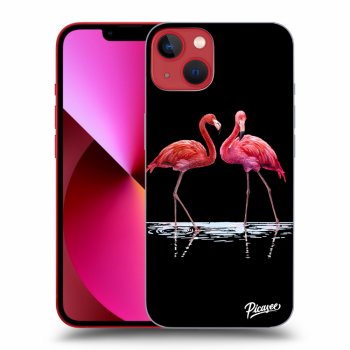 Picasee ULTIMATE CASE MagSafe für Apple iPhone 14 Plus - Flamingos couple