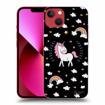 Hülle für Apple iPhone 14 Plus - Einhorn Sternenhimmel