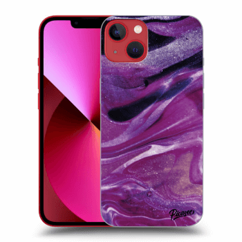 Hülle für Apple iPhone 14 Plus - Purple glitter