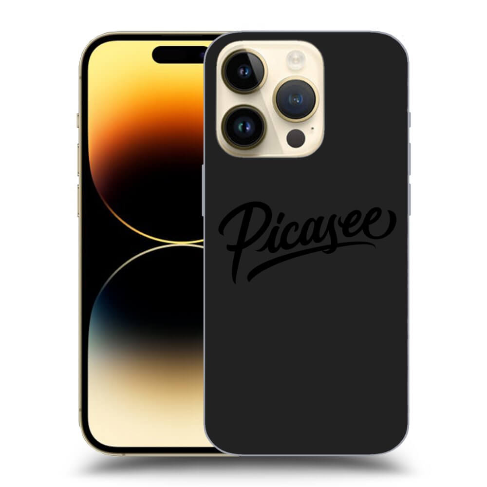 Picasee Apple iPhone 14 Pro Hülle - Schwarzes Silikon - Picasee - black